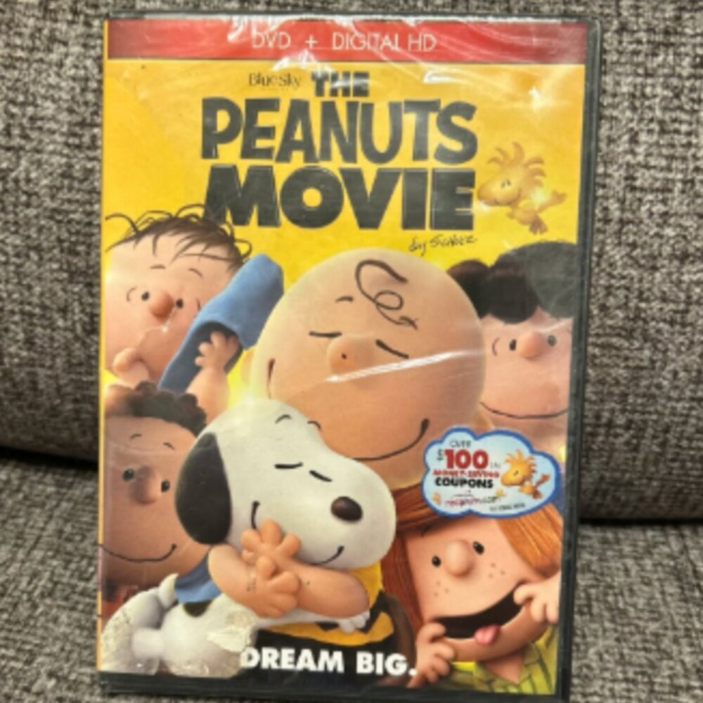 THE PEANUTS MOVIE BY SCHULZ DVD + DIGITAL HD COPY *NEW-UNOPENED*